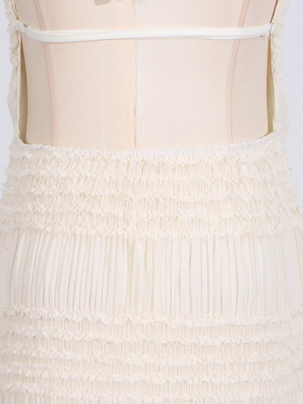 Ruched Halter Neck Maxi Dress
