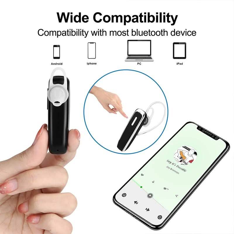 Bluetooth Wireless Trucker Headset With Mic Noise Cancellation