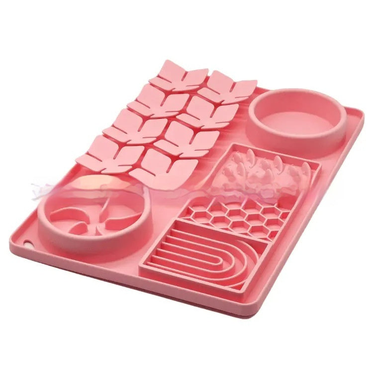 Pet Tableware Slow Food Suction Cup Slow Food Mat Dog Licking Mat