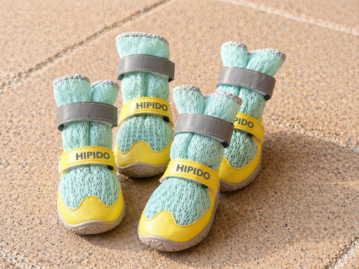 Breathable Mesh Dog Shoes with Adjustable Straps