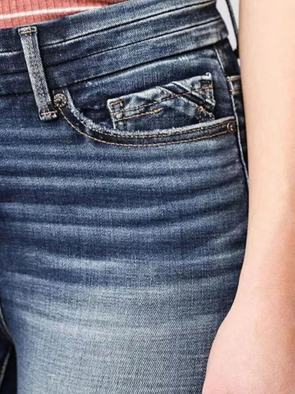 High-Rise Flare Gradient Wash Jeans