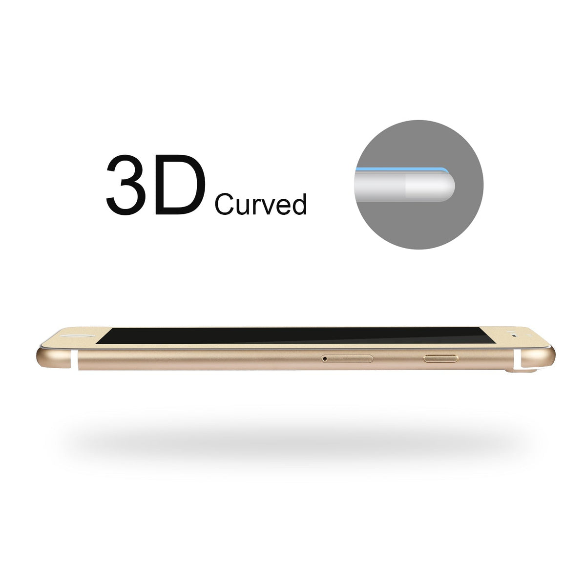 3D Curved Tempered Glass Full Cover Screen Protector for Apple iPhone 7 Plus