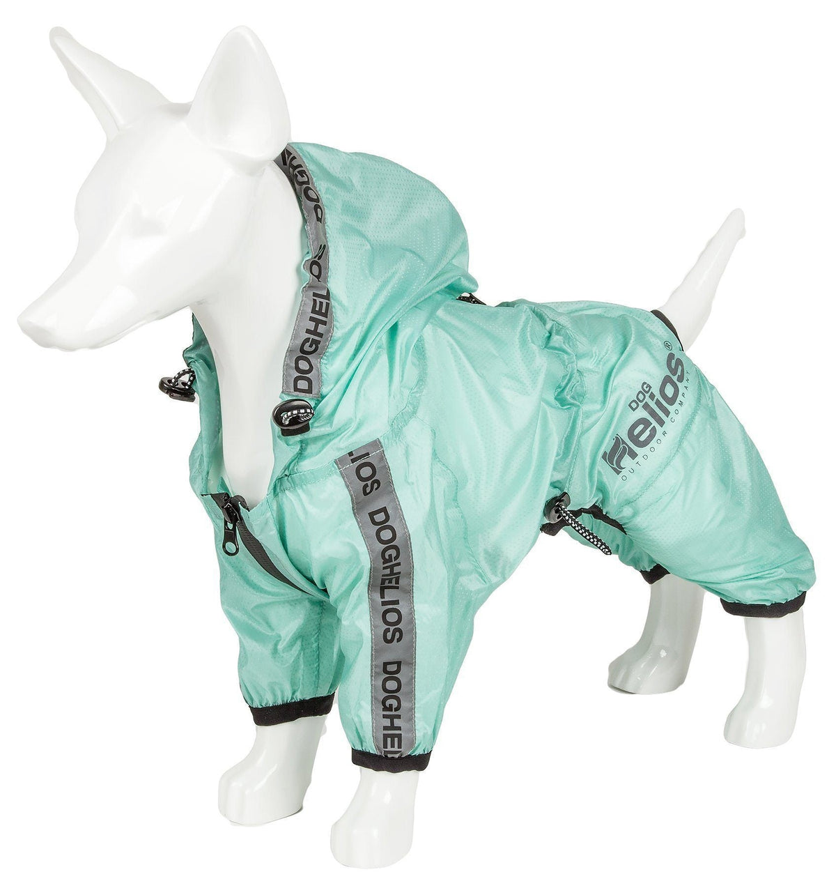 Dog Helios ® 'Torrential Shield' Waterproof and Adjustable Full Body Dog Raincoat