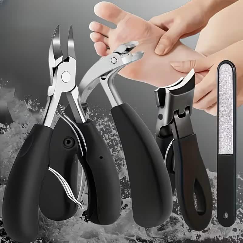 4-Piece Elderly-Friendly Toenail Clipper Set