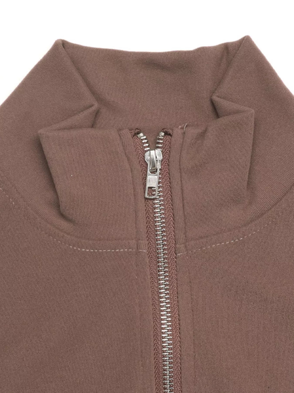 Zip Up Long Sleeve Top and Pants Set