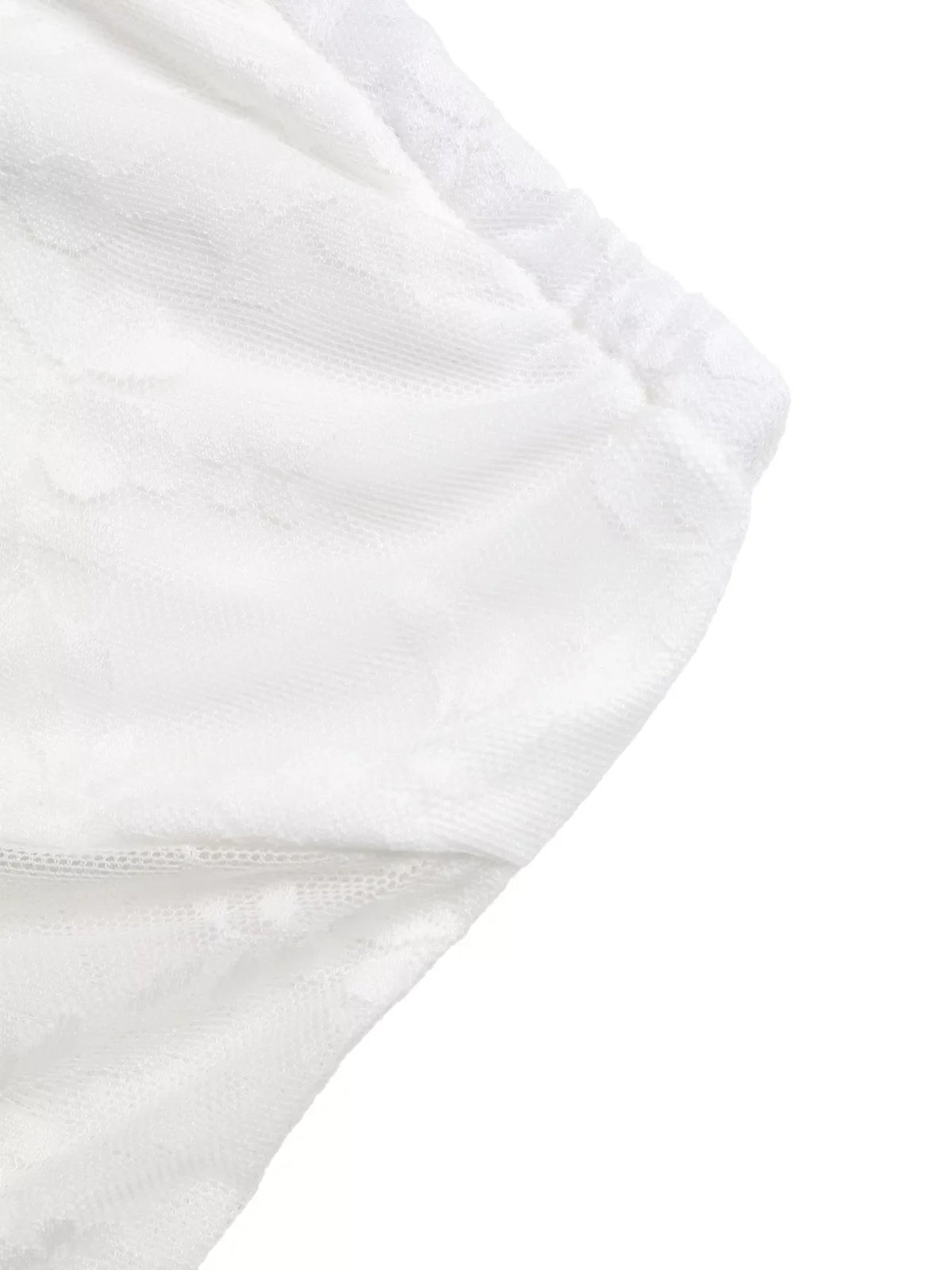 Ruched Lace Tube Top