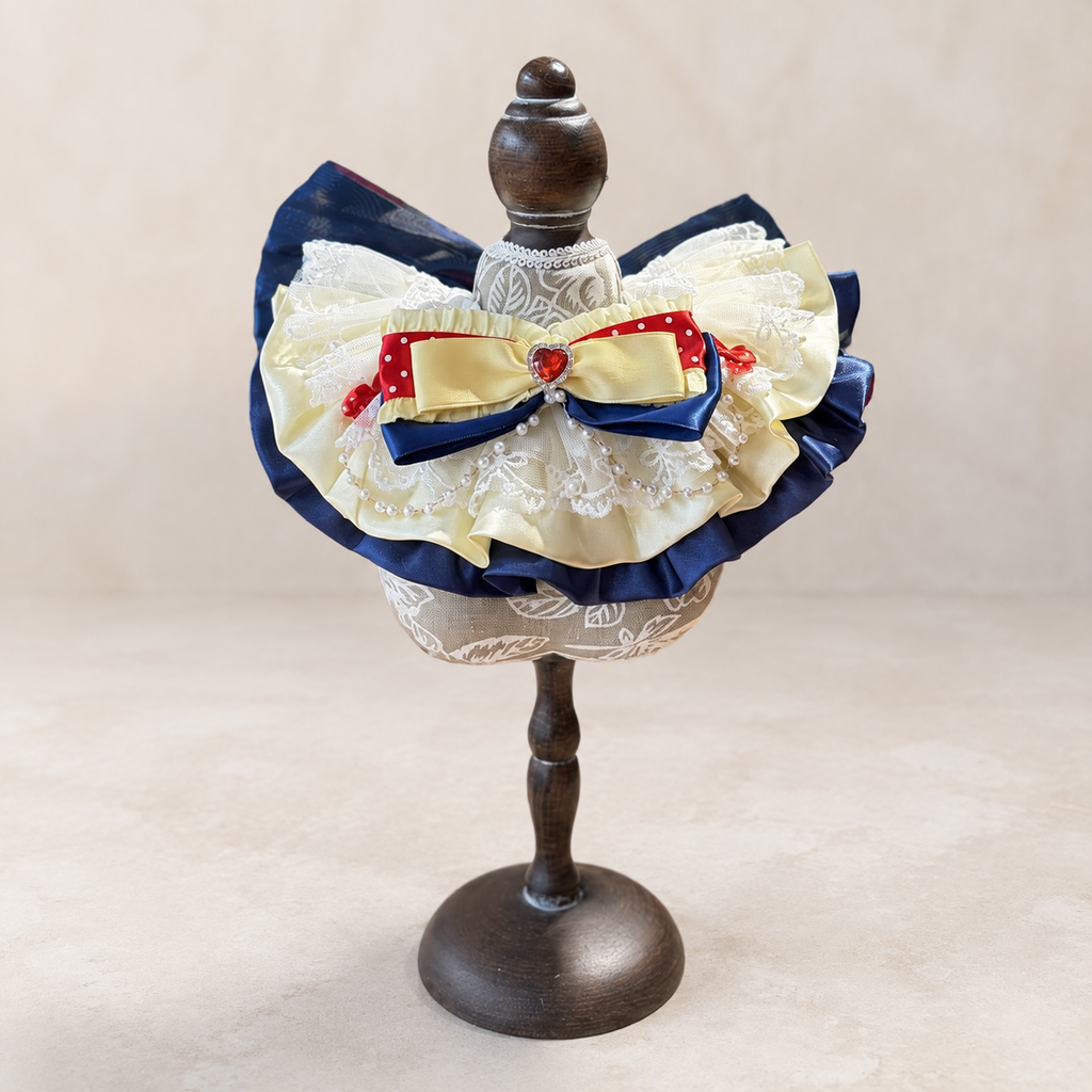 Storybook Satin Lace Pet Bib Collar