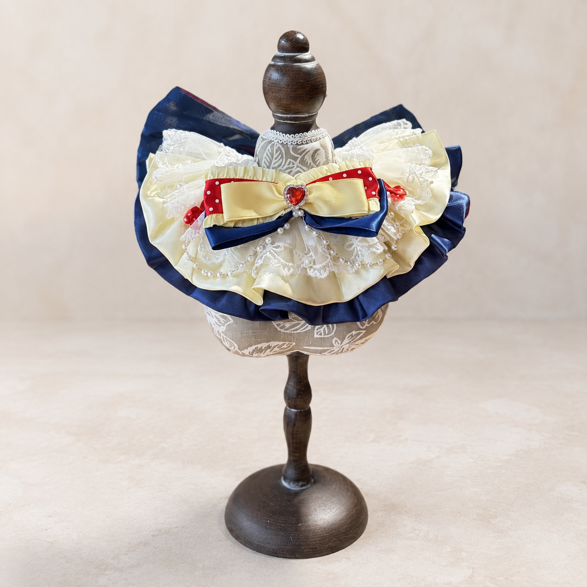 Storybook Satin Lace Pet Bib Collar