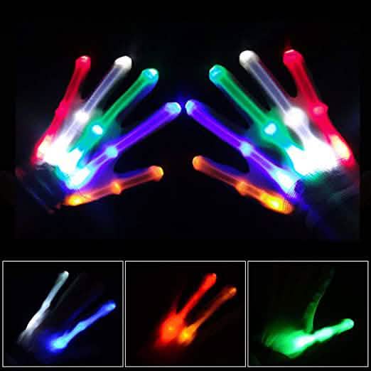 LED Light Fun Toy Gloves for Kids