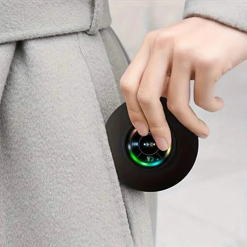 LED Portable Wireless Rechargeable Suction Bathroom Speaker