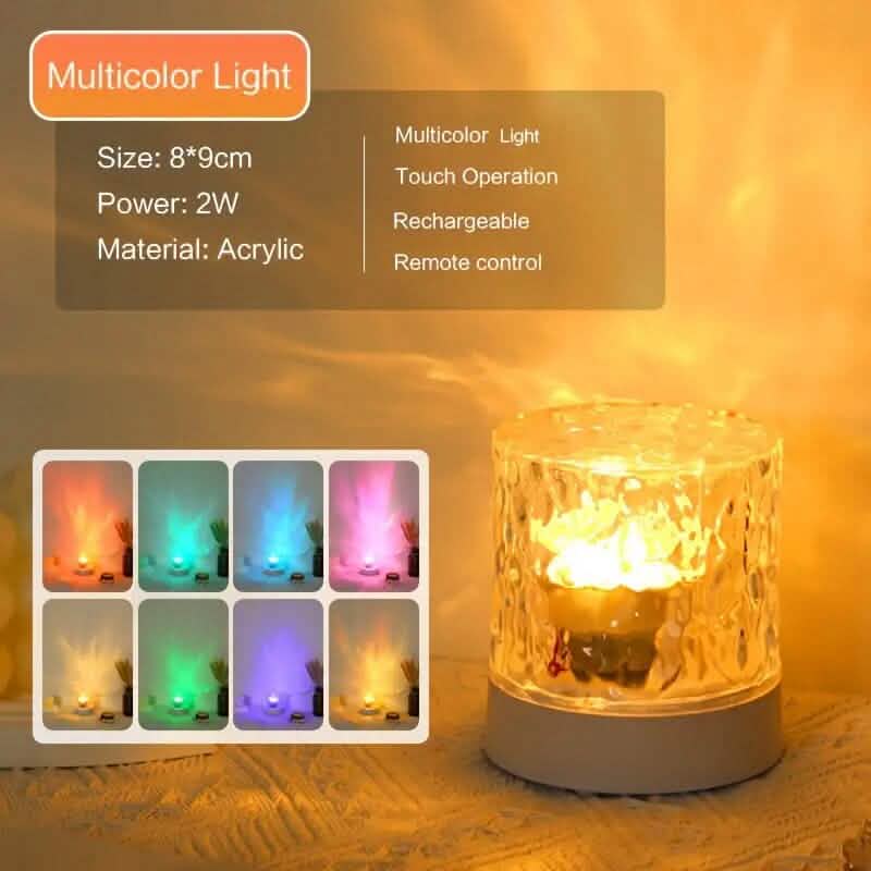 LED Water Ripple Ambient Night Light