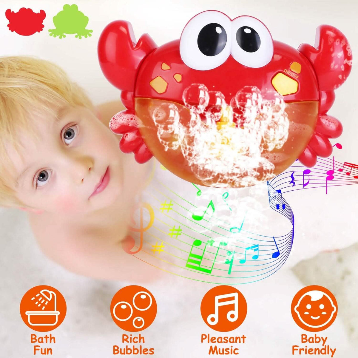 Musical Bubble Bath Maker for Bathtubs Toddler Bubble Machine
