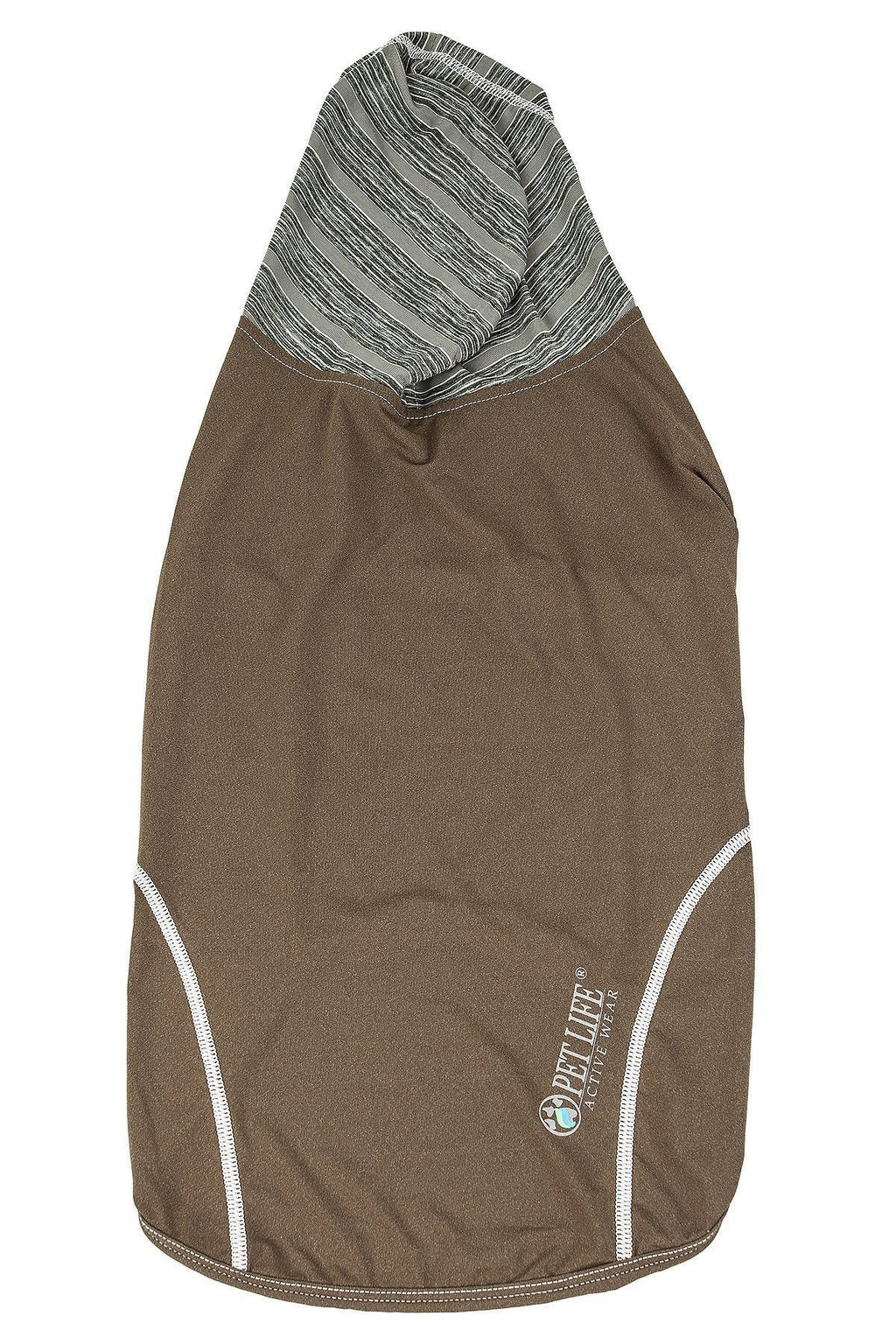 Pet Life ® Active 'Pull-Rover' 4-Way Stretch Sleeveless Fitness Yoga Dog T-Shirt Hoodie