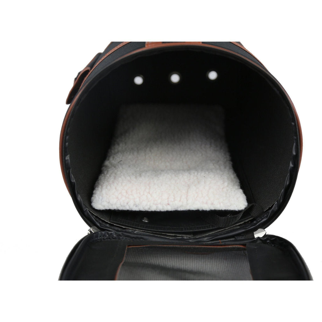 Pet Life ® 'Bark Avenue' Cylindrical Airline Approved Fashion Designer Posh Pet Dog Carrier