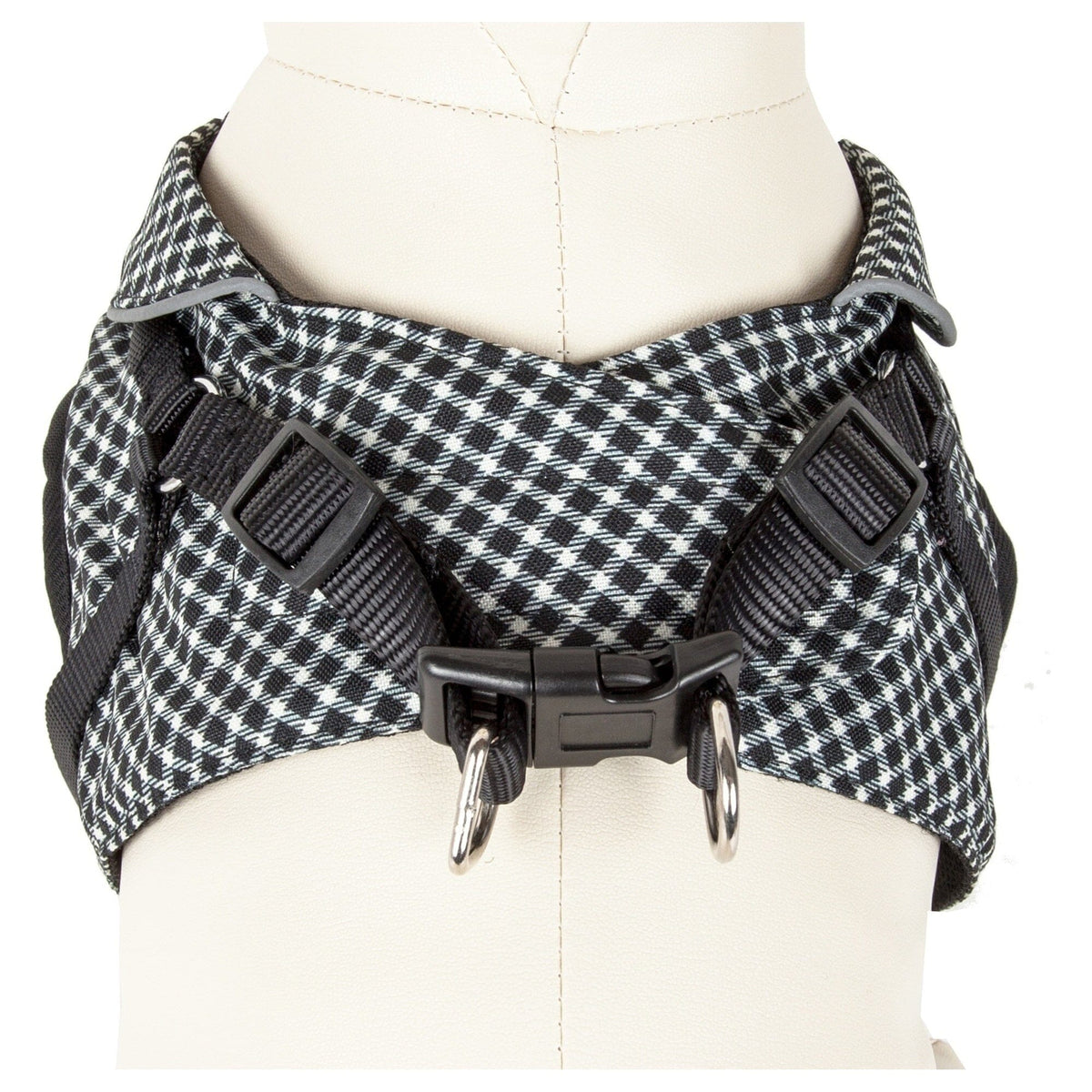 Pet Life ® 'Checkerwag' Checkered Mesh Reversed and Adjustable Fashion Dog Harness