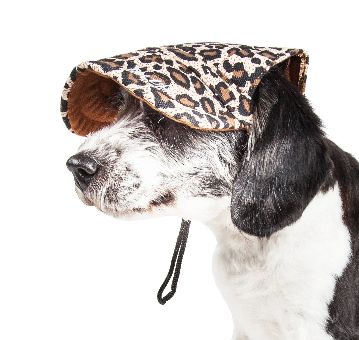Pet Life ®  'Cheetah Bonita' Cheetah Patterned Uv Protectant Adjustable Fashion Dog Hat Cap
