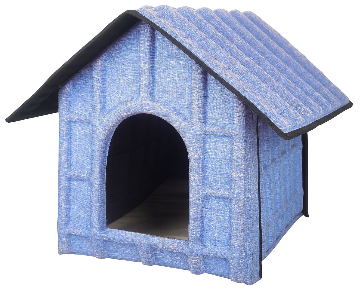 Pet Life ® 'Collapsi-Pad' Folding Lightweight Travel Pet House with inner Mat