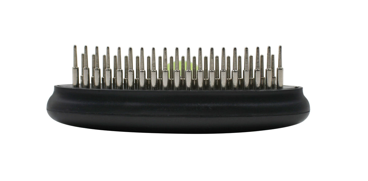Pet Life ® Flex Series Dual-Row Grooming Rake Pet Comb