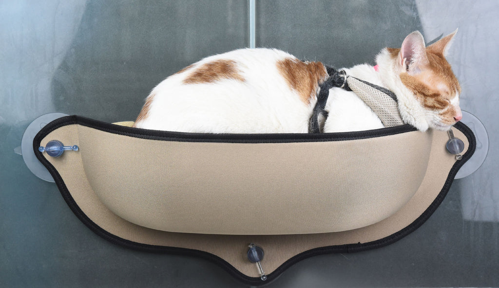 Pet Life ® 'Gravity-Lounge' Suction Cup Kitty Cat Lounger and Bed