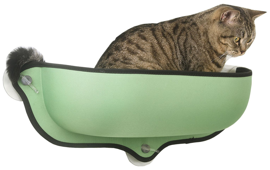Pet Life ® 'Gravity-Lounge' Suction Cup Kitty Cat Lounger and Bed
