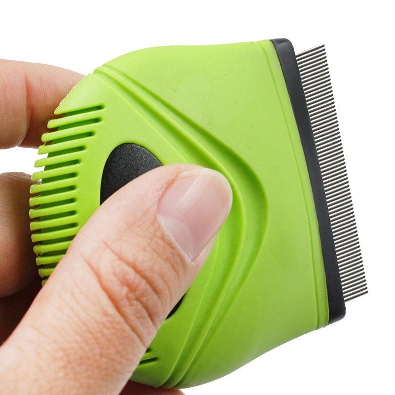 Pet Life ® 'Grazer' Handheld Travel Grooming Cat and Dog Flea and Tick Comb
