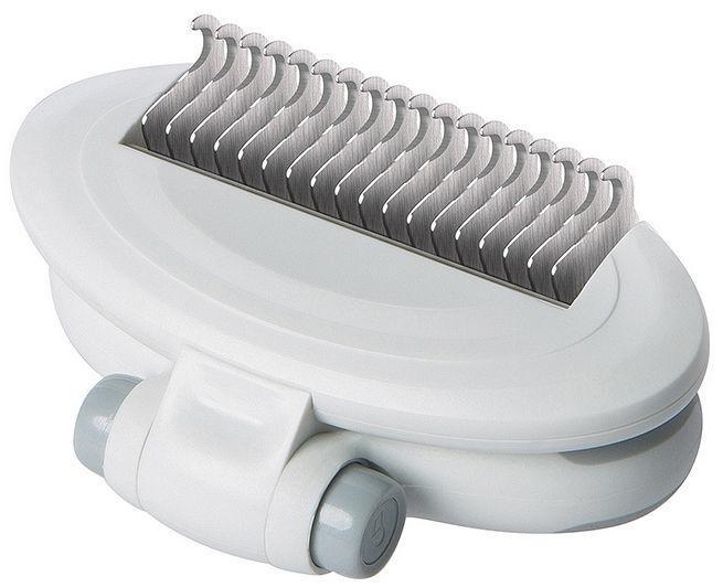 Pet Life ® 'Gyrater' Swivel Travel Grooming Dematting Pet Comb