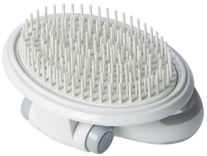 Pet Life ® 'Gyrater' Swivel Travel Soft Grooming Pet Pin Brush