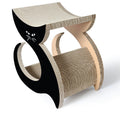 Pet Life ® 'Purresque' Modern Fashion Designer Premium Quality Kitty Cat Scratcher Lounger Lounge with Catnip
