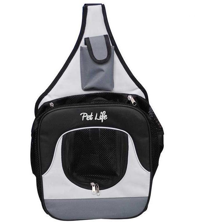 Pet Life ® Single Strap Over-The-Shoulder Hands Free Fashion Backpack Pet Dog Carrier