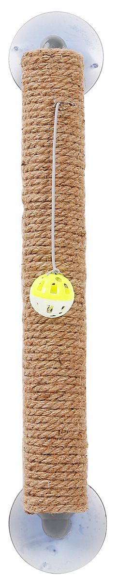 Pet Life ® 'Stick N' Claw' Sisal Rope and Toy Suction Cup Stick Shaped Cat Scratcher