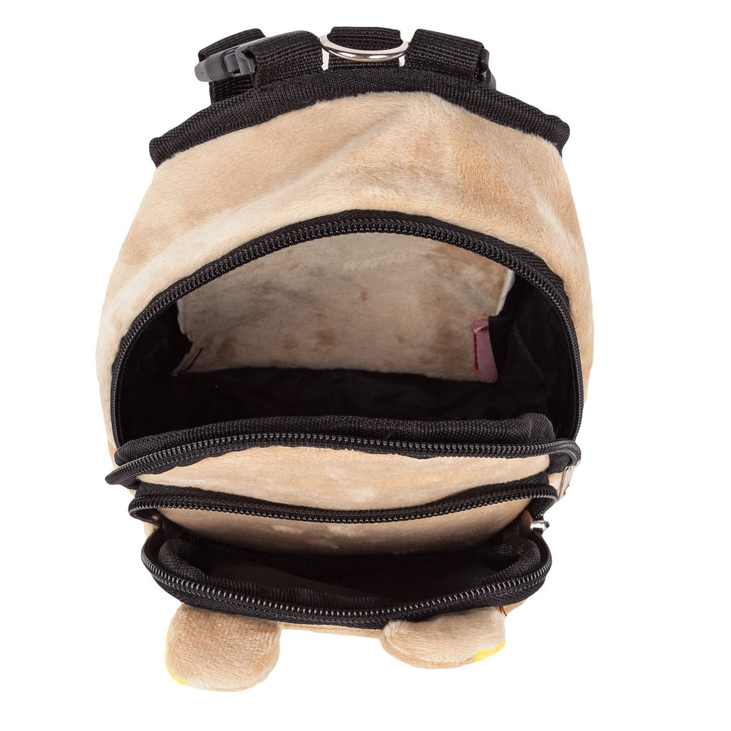 Pet Life ® 'Teddy Tails' Dual-Pocketed Animated Fashion Dog Harness Backpack