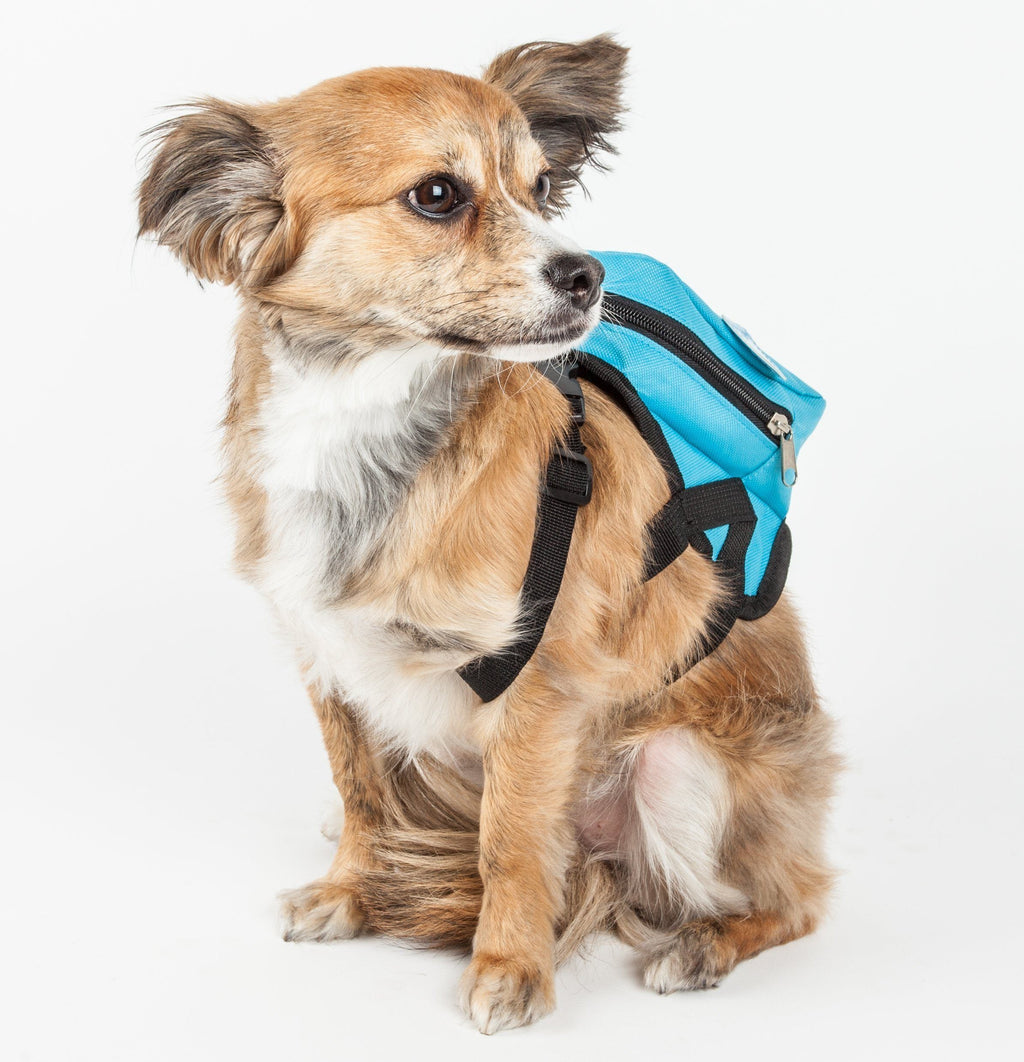 Pet Life ® 'Waggler Hobbler' Large-Pocketed Animated Fashion Dog Harness Backpack