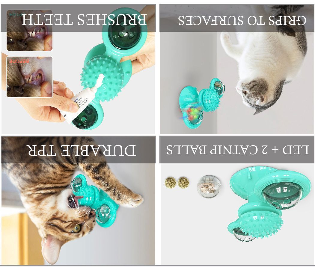 Pet Life ® 'Windmill' Rotating Suction Cup Spinning Cat Toy