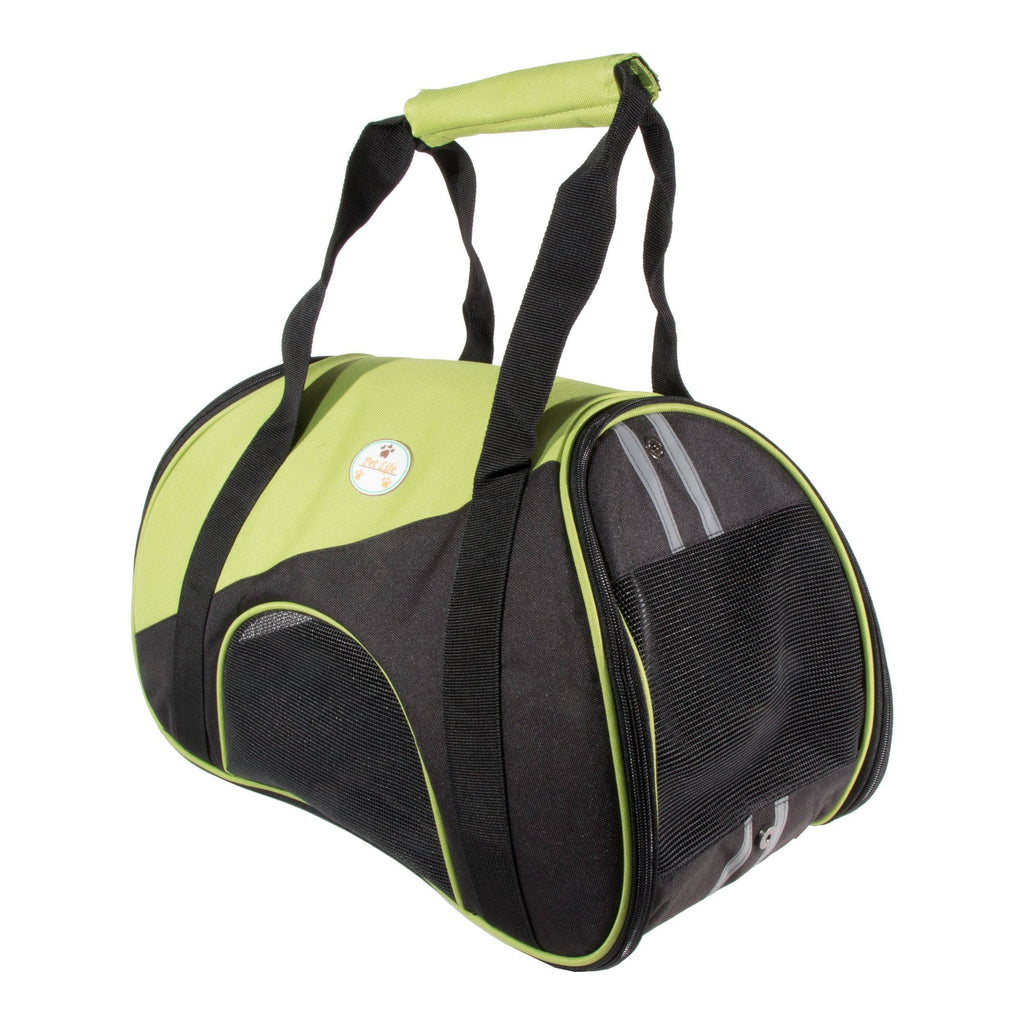 Pet Life ® 'Zip-N-Go' Airline Approved Contoured Fashion Designer Pet Dog Carrier