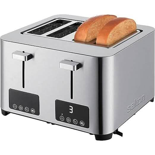 Salton Digital 4 Slice Toaster - Stainless Steel