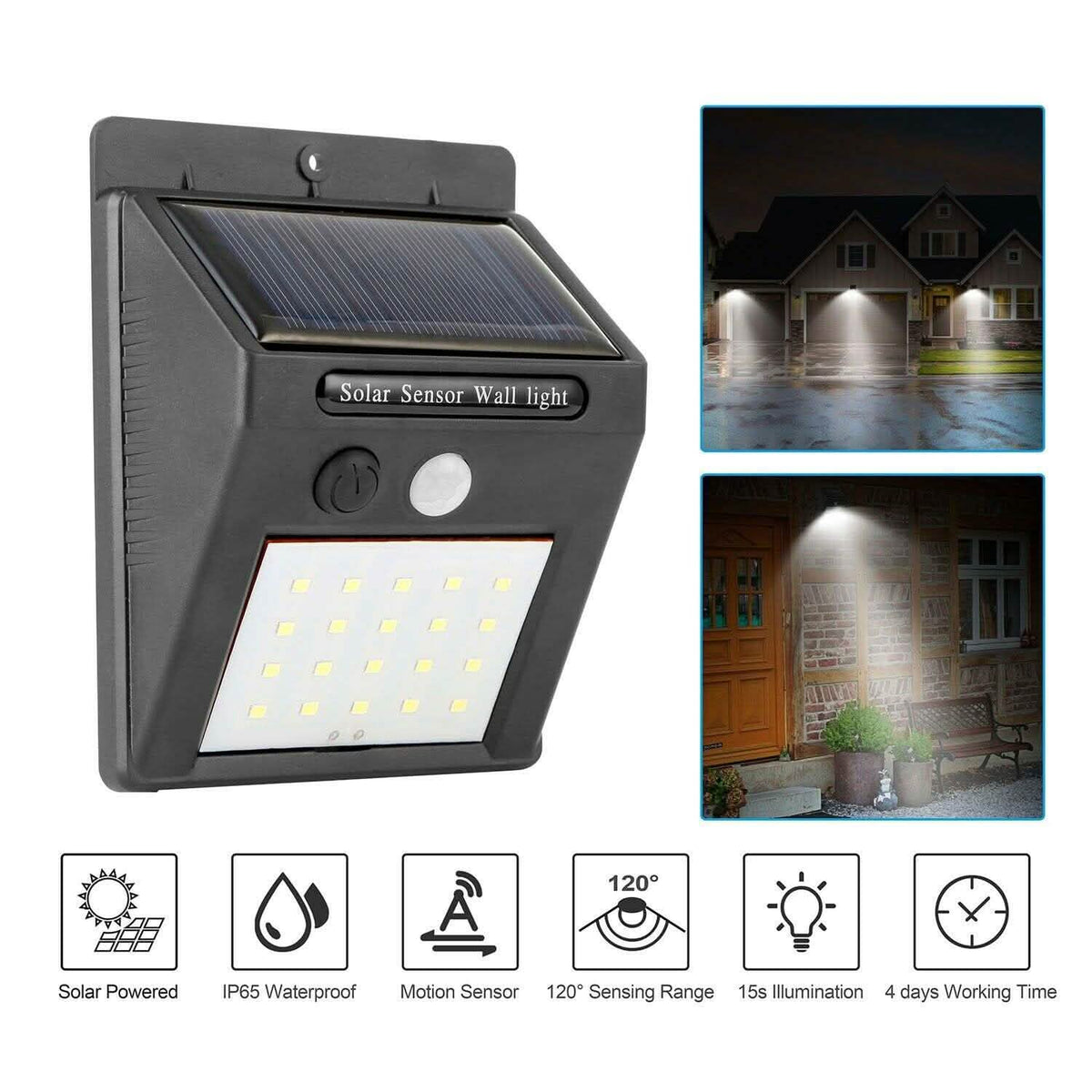 Solar Light 20 LEDs Outdoor PIR