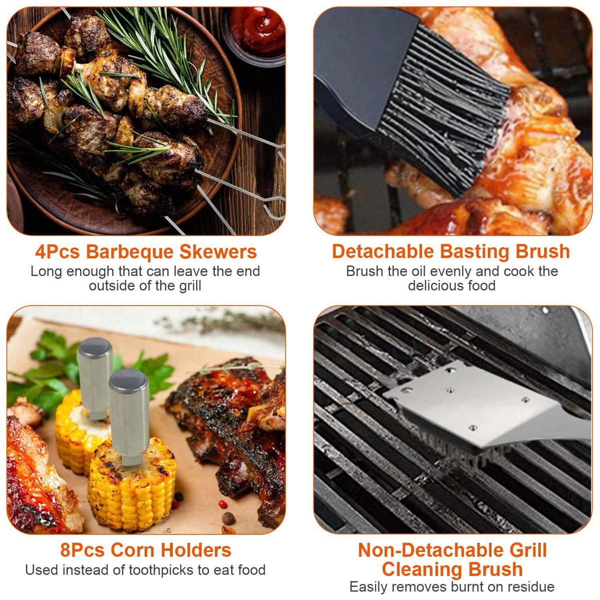 Stainless Steel BBQ Grill Tool Kit