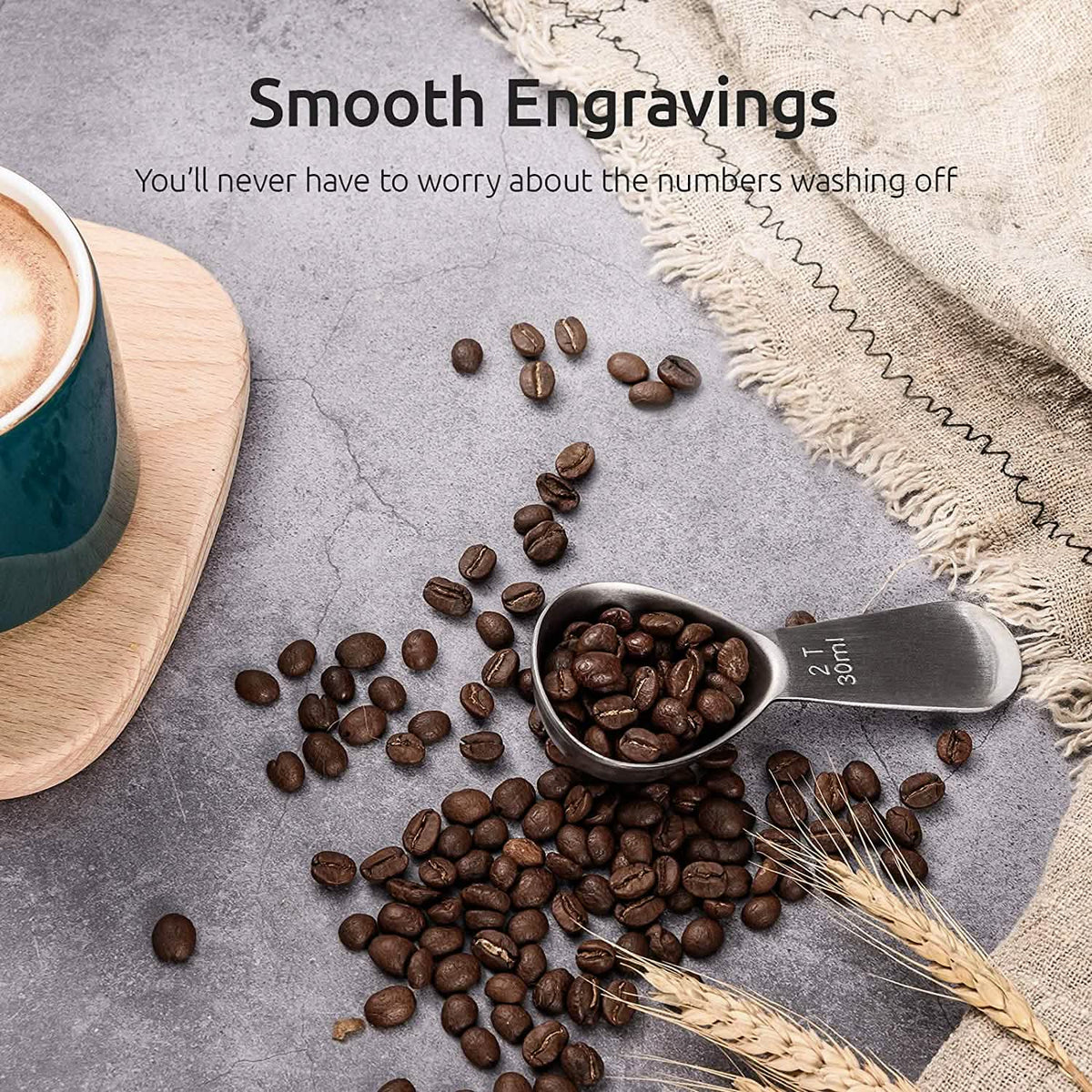 Stainless Steel Measuring Coffee Scoop