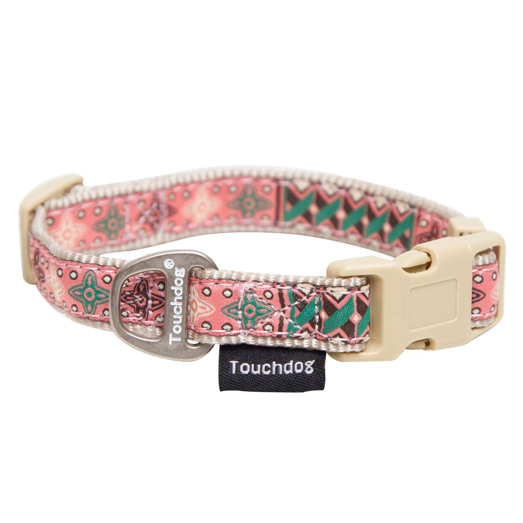 Touchdog 'Capentry Patterned' Tough Stitched Embroidered Collar and Leash