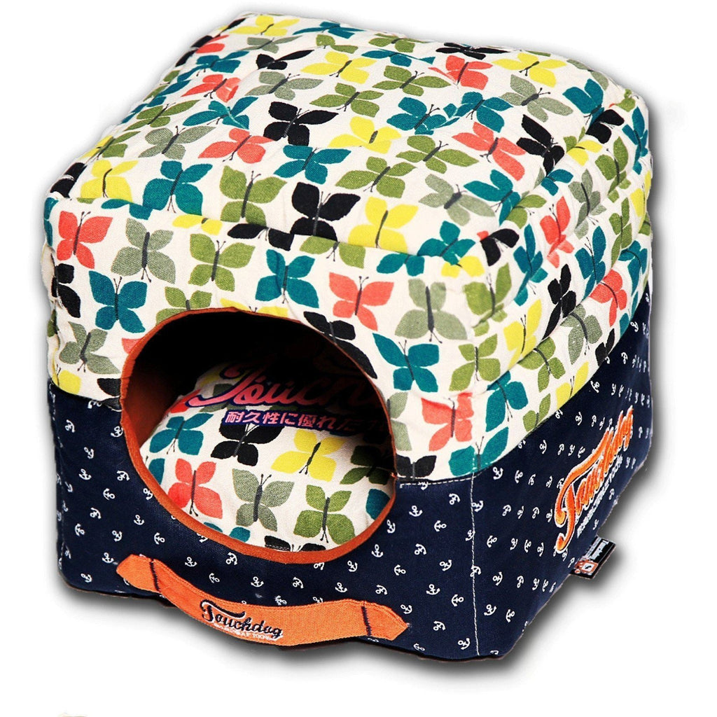 Touchdog ® 'Chirpin-Avery' 2-in-1 Collapsible Squared Dog and Cat Bed