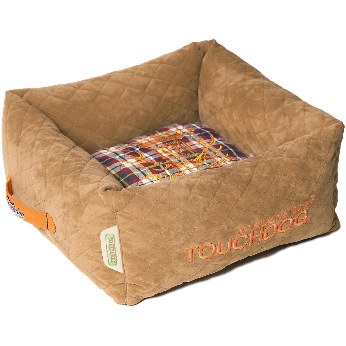 Touchdog ® 'Exquisite-Wuff' Quilted Squared Designer Dog Bed