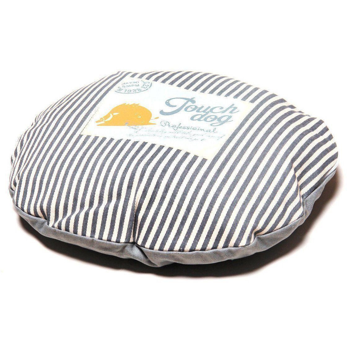 Touchdog ® 'Polka-Striped' Polo Designer Premium Rounded Dog Bed