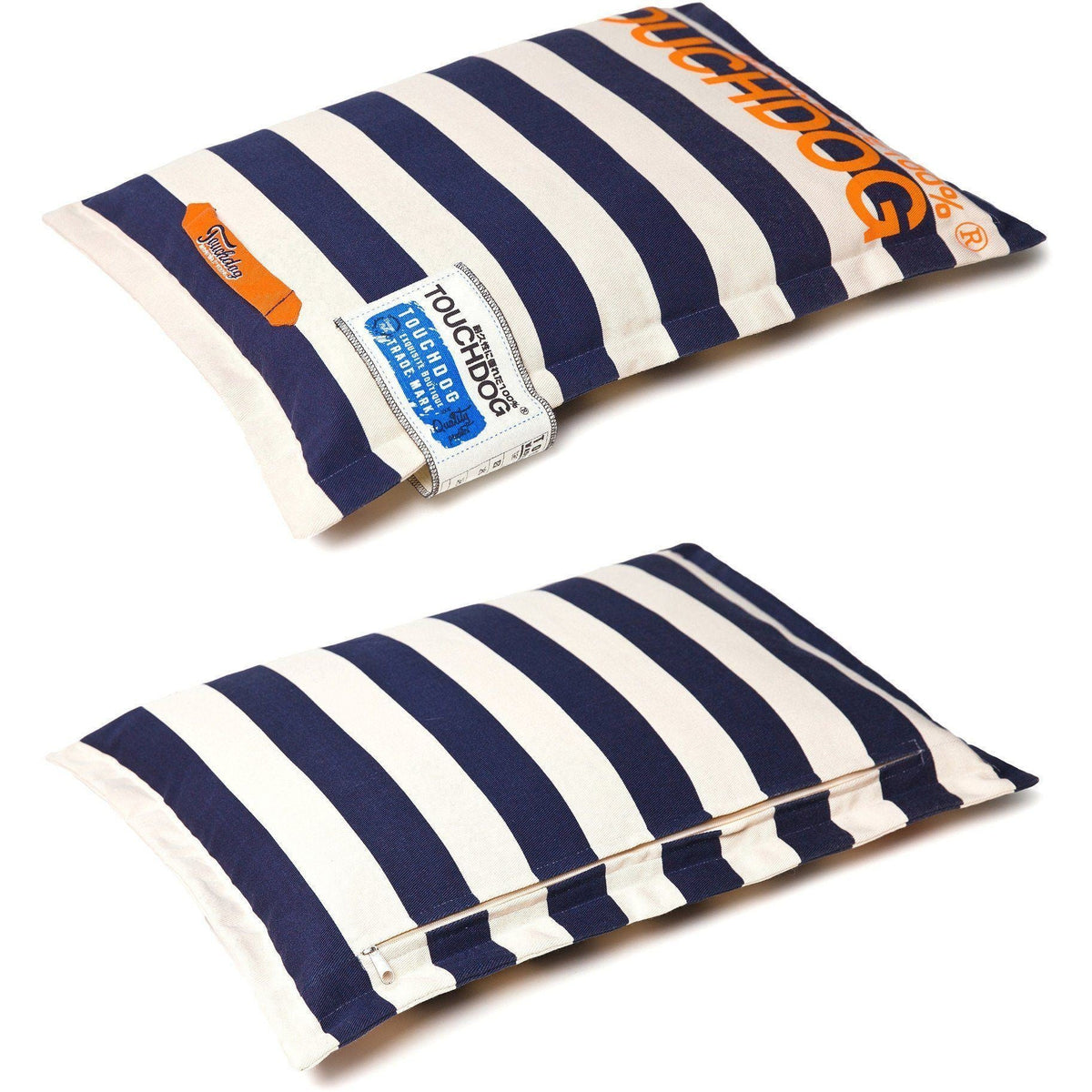 Touchdog ® 'Polo-Zippered' Machine-Washable Cushioned Pillow Dog Bed