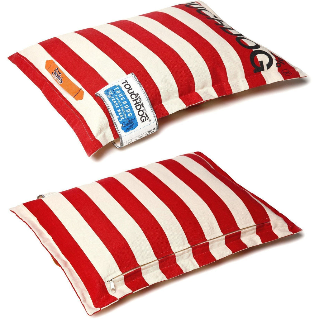 Touchdog ® 'Polo-Zippered' Machine-Washable Cushioned Pillow Dog Bed