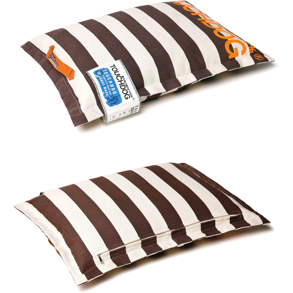 Touchdog ® 'Polo-Zippered' Machine-Washable Cushioned Pillow Dog Bed