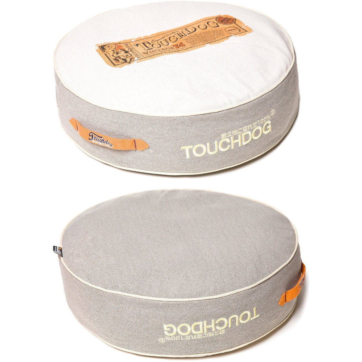 Touchdog ® 'Surround-View' Original Classical Denim Rounded Designer Dog Bed
