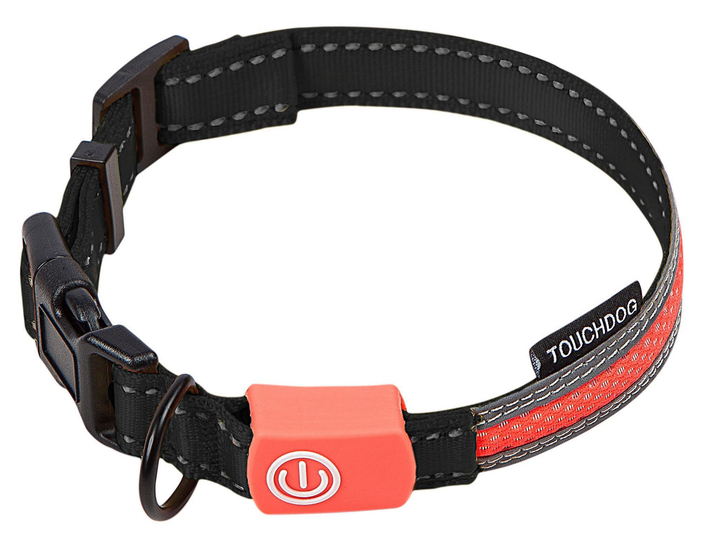 Touchdog ®'Lumiglow' 2-in-1 USB Charging LED Lighting Water-Resistant Dog Leash and Collar