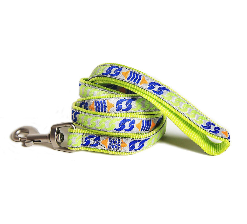 Touchdog Tough Stitched Durable Embroidered Leash and Harness - Yellow