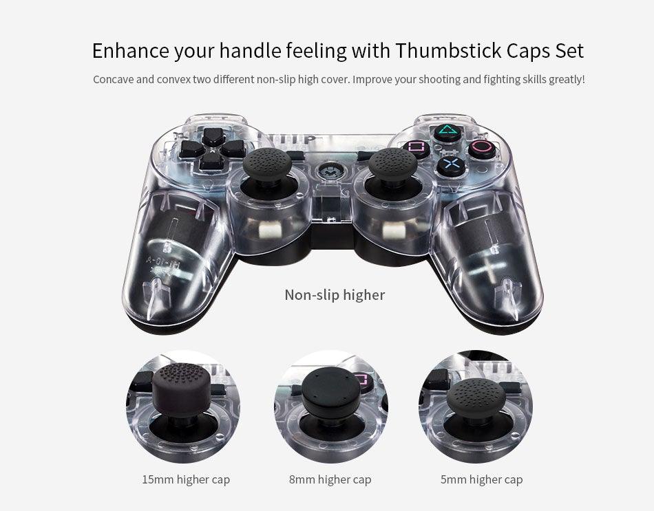 Transparent Eye Catching Wireless Dual Shock Bluetooth Joystick Gamepad Console Controller Compatible With PC Laptop