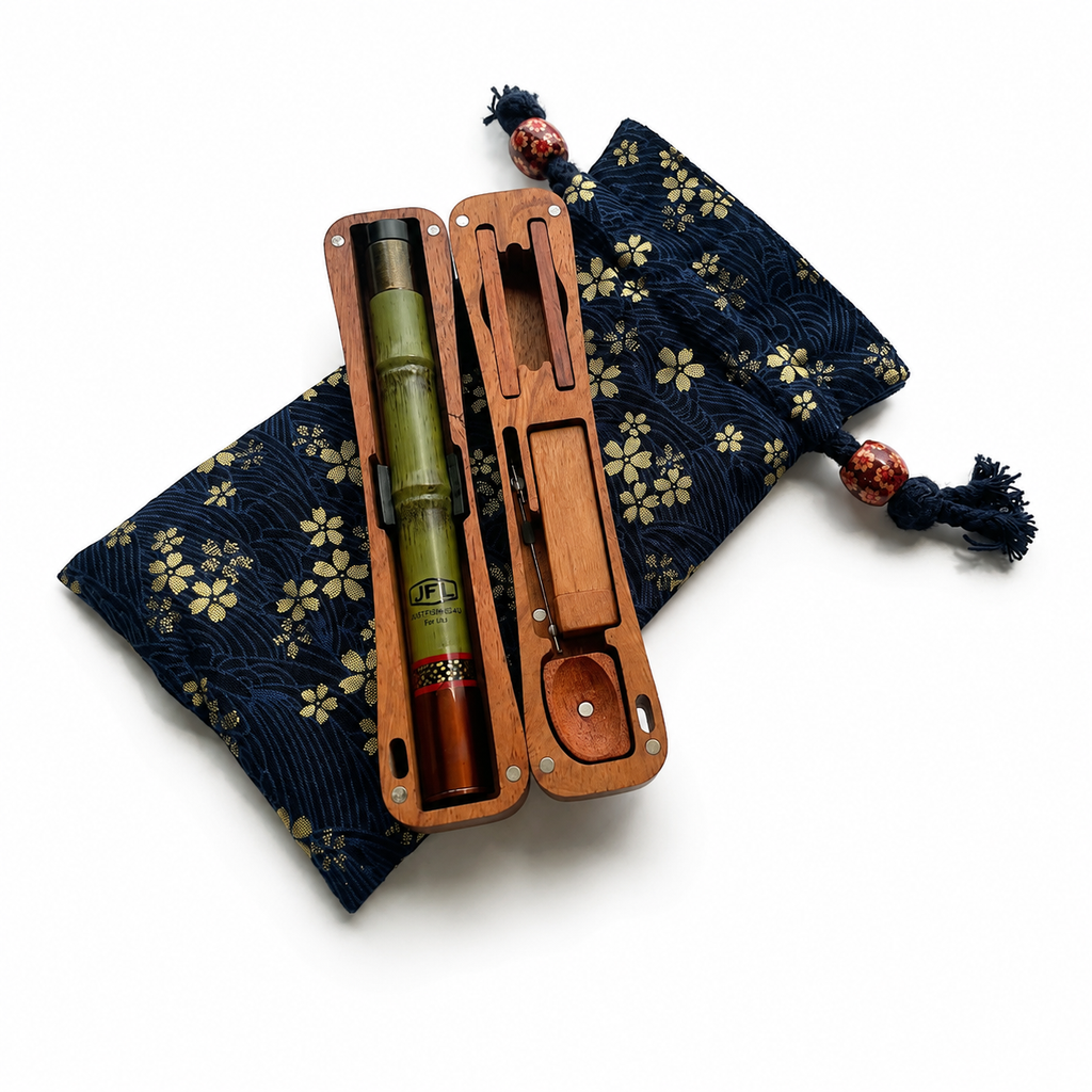 Sao Tabi Pocket Travel Tanago Kit with Wooden Box and Japanese Pouch